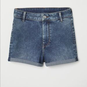 NEW H&M High Waisted Denim shorts